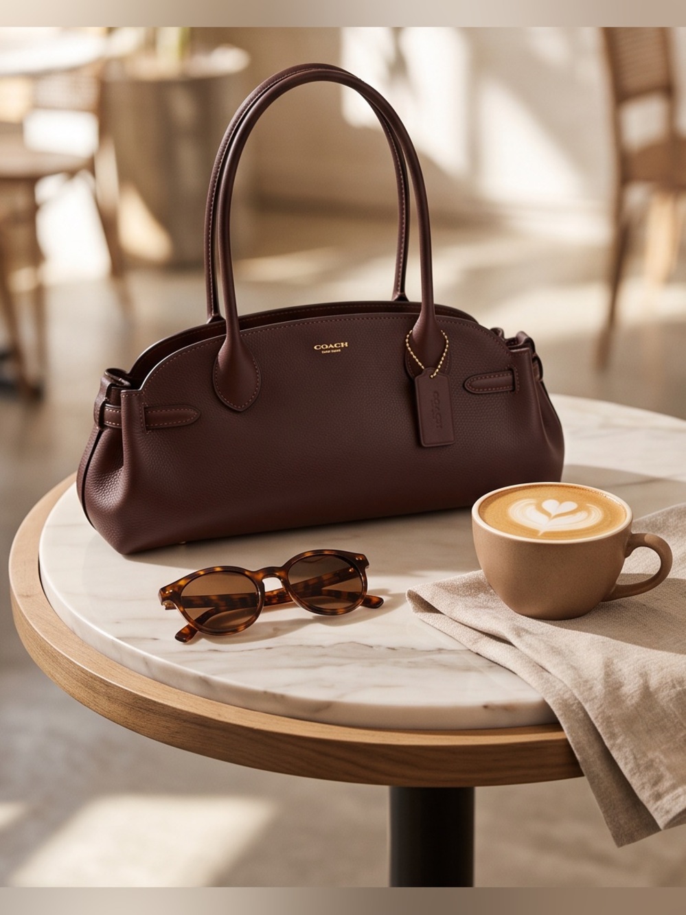 Empire Carryall Bag 34  Brass/Dark brown